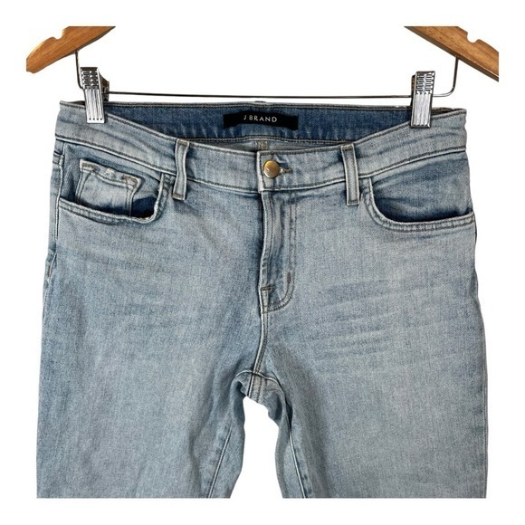J Brand Cropped Ellis Love Cat Light Blue Wash Ankle Jeans Women Size 26‎ - Picture 2 of 12